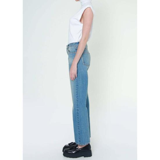  노엔드 데님 데님 팬츠 셀마 루즈 스트레이트: 필라델피아 워시 진 - NOEND DENIM