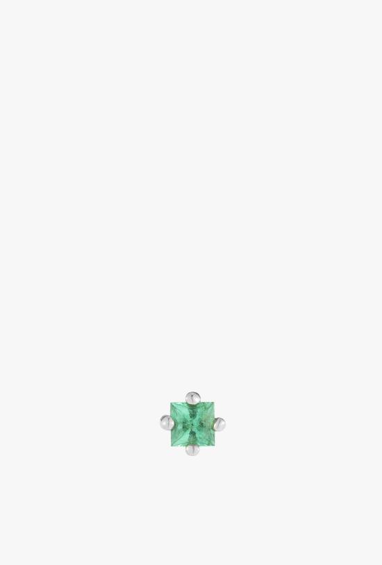  제니 권 디자인스 싱글 이어링 제니 권 디자인 에메랄드 프린세스 컷 스터드 싱글 - JENNIE KWON DESIGNS