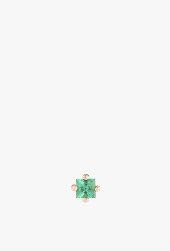  제니 권 디자인스 싱글 이어링 제니 권 디자인 에메랄드 프린세스 컷 스터드 싱글 - JENNIE KWON DESIGNS