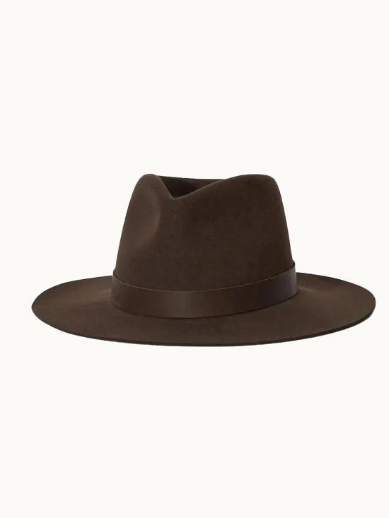  자네사레온 모자 Janessa Leone Ross Hat 초콜릿