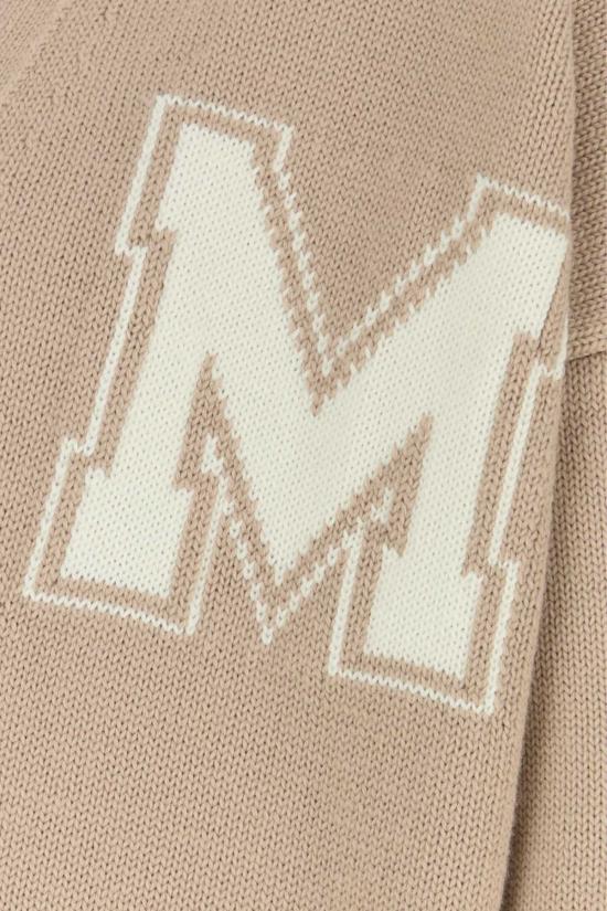  MM6 메종마르지엘라 가디건 Mm6 메종 마르지엘라 울 앤 아크릴  샌드 - MM6 MAISON MARGIELA