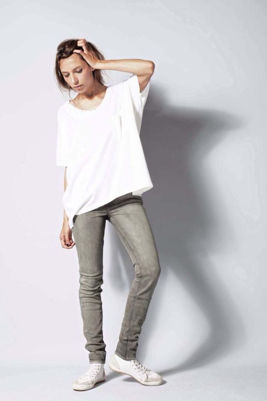  스카르곤 반팔 티셔츠 스카곤 #61  화이트 워시 - SKARGORN