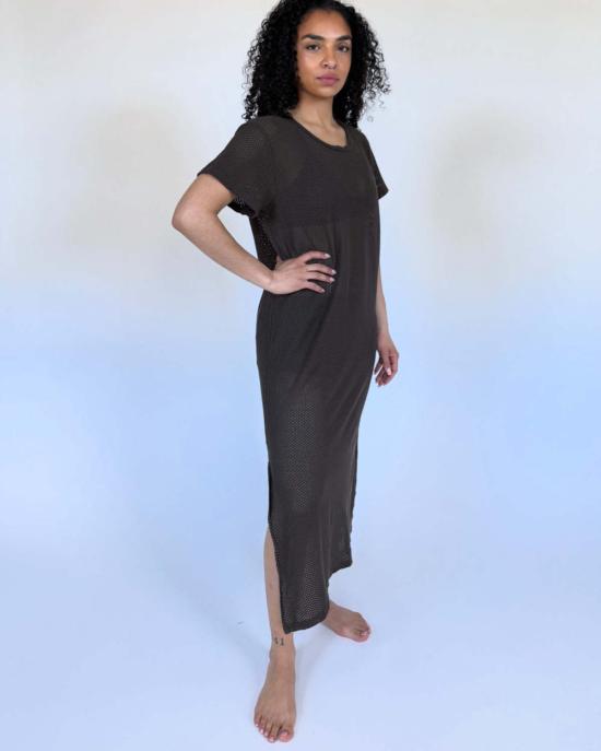  영메이븐 비치웨어 Jungmaven Sydney Mesh Dress Coffee Bean - JUNGMAVEN