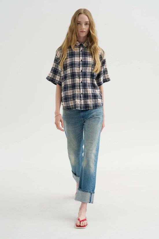  라보아트 셔츠 Labo.Art Camicia Ibiza Checks Shirt Panna - LABO.ART
