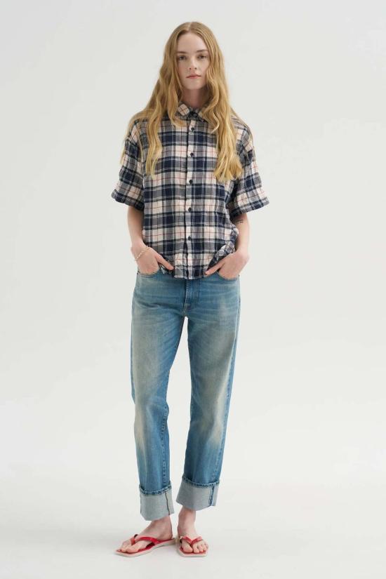  라보아트 셔츠 Labo.Art Camicia Ibiza Checks Shirt Panna - LABO.ART