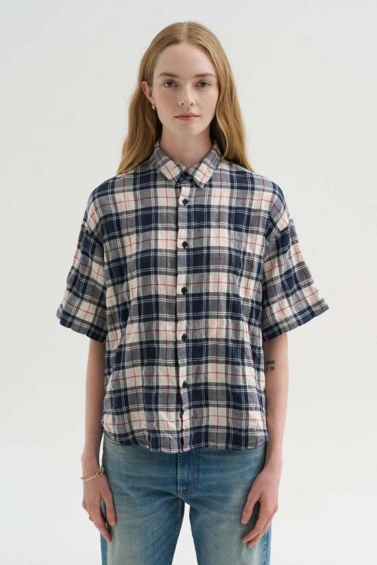  라보아트 셔츠 Labo.Art Camicia Ibiza Checks Shirt Panna