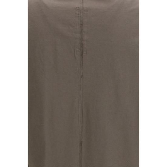 26SS 릭 오웬스 반팔 티셔츠 코튼 티셔츠 브라운 - RICK OWENS