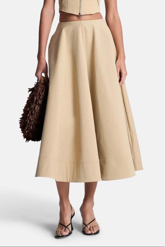  에이엘씨 롱 스커트 3SKRT00664DEBE DESERT BEIGE