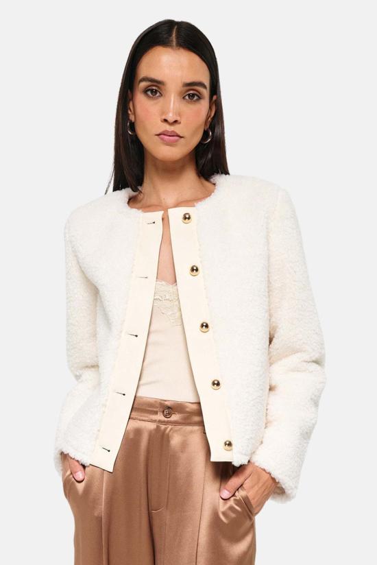  카미 뉴욕 봄버 자켓 Cami Nyc Pavan 셰르파 재킷 Ecru
