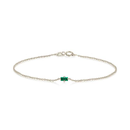  리지 맨들러 파인 주얼리 팔찌 에메랄드 플로팅 브레이슬릿 - LIZZI MANDLER FINE JEWELRY