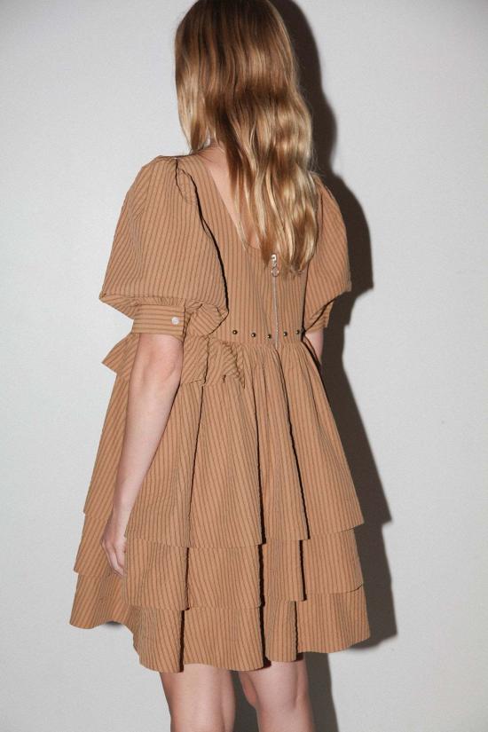  케이코 원피스 Kk Co 리벳 캐스케이드 드레스 스트라이프 캐니언 - KKCO