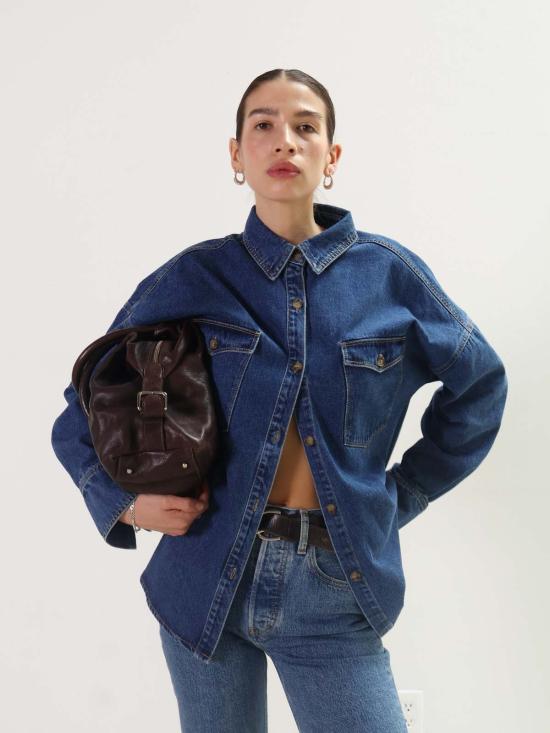  ÉTICA Denim 데님 팬츠 Ética Denim 레이아 울트라 하이 스트레이트 블루스톤 - OTHER BRANDS