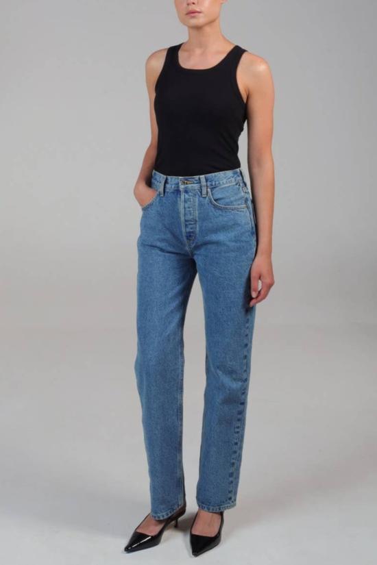  ÉTICA Denim 데님 팬츠 Ética Denim 레이아 울트라 하이 스트레이트 블루스톤 - OTHER BRANDS