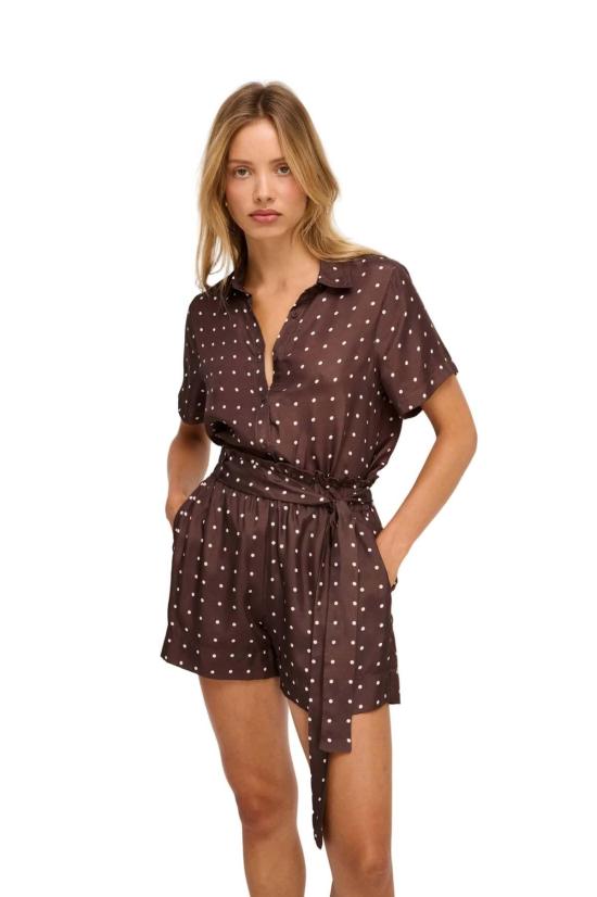  리틀 라이즈 숏팬츠 폴카 쇼츠