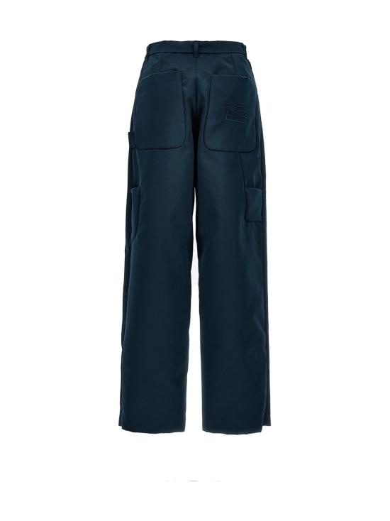  에트로 스트레이트 팬츠 폴리에스터 카고  블루 - ETRO