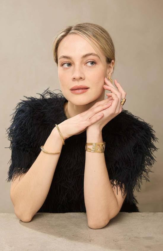  씨오지 팔찌 톱니바퀴 야상곡 커프  실버 - COG