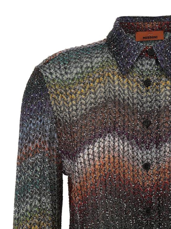  미소니 블라우스 미쏘니 비스코스  멀티컬러 - MISSONI