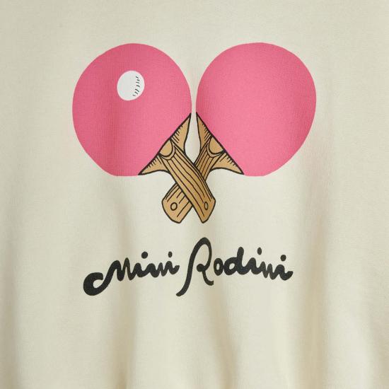  [키즈] 미니로디니 티셔츠 키즈 미니 로디니 탁구 스웨트셔츠 화이트 - MINI RODINI