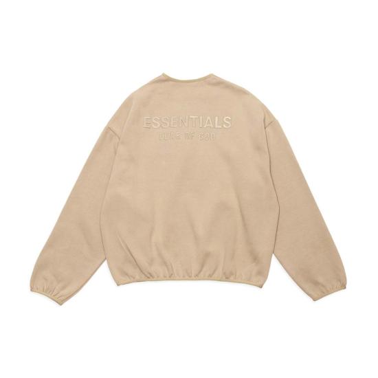  피어오브갓 긴팔 티셔츠 Fear Of God 모던 핏 플리스 크루넥 팀버 - FEAR OF GOD