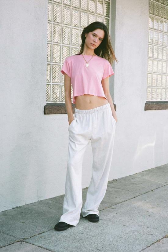  모던 소사이어티 반팔 티셔츠 베벌리 티 캔디 핑크