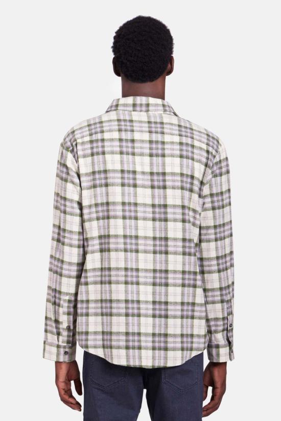  블루&크림 셔츠 WVBCSHIRT867 FPL OLIVE CREAM PLAID - BLUE&CREAM