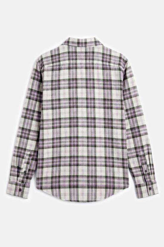  블루&크림 셔츠 WVBCSHIRT867 FPL OLIVE CREAM PLAID - BLUE&CREAM