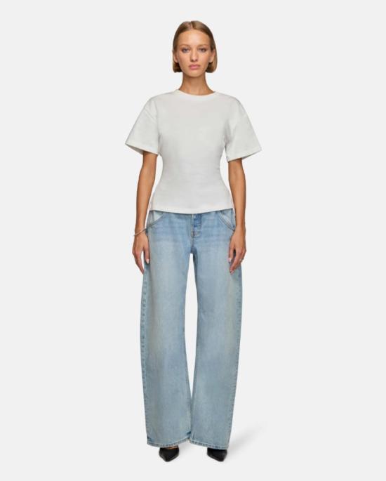  이비 데님 반팔 티셔츠 Eb 데님 에로 티셔츠 - EB DENIM