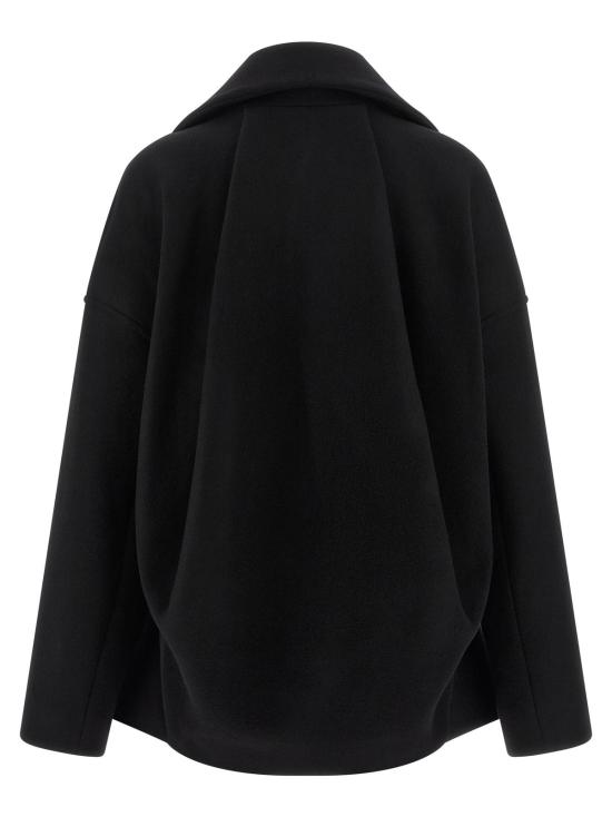  릭 오웬스 코트 드라큘리모  블랙 - RICK OWENS