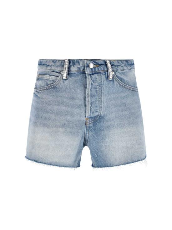  알렉산더 왕 데님 숏팬츠 크리스탈 라인스톤 데님 쇼츠 라이트 블루