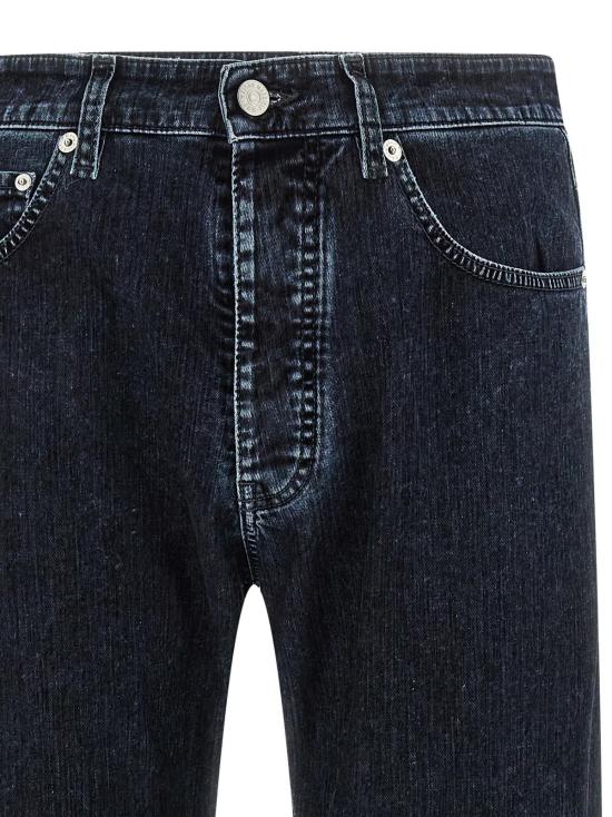  MM6 메종마르지엘라 데님 팬츠 Mm6 메종 마르지엘라 코튼 스트레이트 레그 진 블랙 - MM6 MAISON MARGIELA