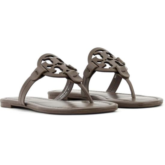  토리버치 슈즈 밀러 가죽 샌들 더스크 스모크 - TORY BURCH