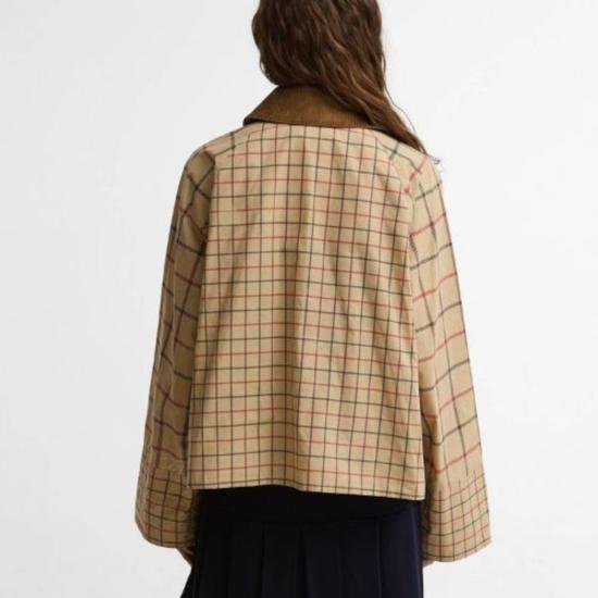  바버 자켓 어스 맥워스 체크 캐주얼 재킷 베이지 태터솔 - BARBOUR