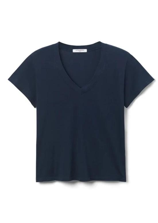  퍼펙트 화이트 티 반팔 티셔츠 퍼펙트화이트티 헨드릭스 브이넥 티셔츠 네이비 - PERFECT WHITE TEE