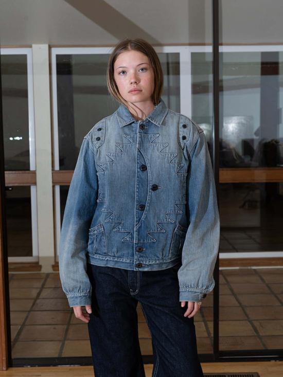 캐피탈 데님 자켓 12온스 데님 스탠다드 썬더버드 재킷 프로 데님 - KAPITAL