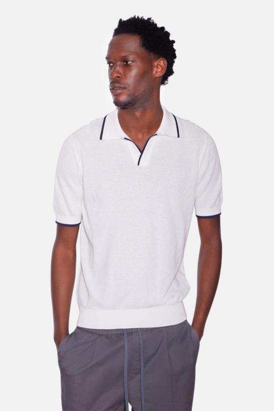  필리포 드 로렌티스 폴로 티셔츠 PL1MCSK WHITE NAVY