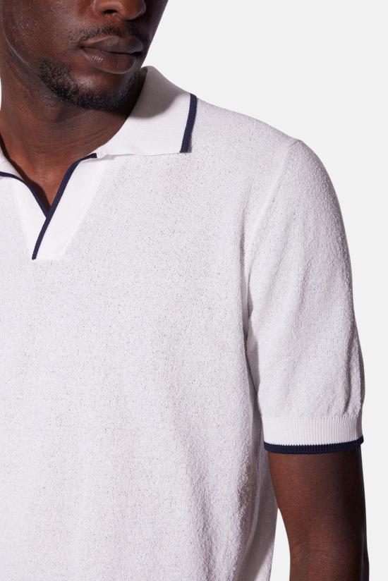  필리포 드 로렌티스 폴로 티셔츠 PL1MCSK WHITE NAVY - FILIPPO DE LAURENTIIS
