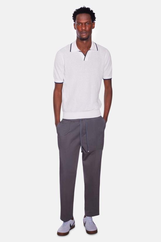  필리포 드 로렌티스 폴로 티셔츠 PL1MCSK WHITE NAVY - FILIPPO DE LAURENTIIS