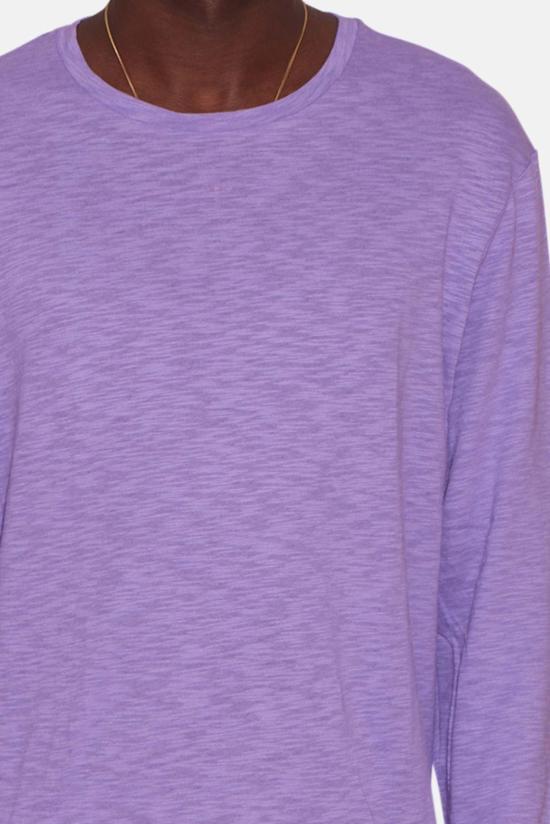  블루&크림 긴팔 티셔츠 WVBC21 LST10 PURPLE - BLUE&CREAM