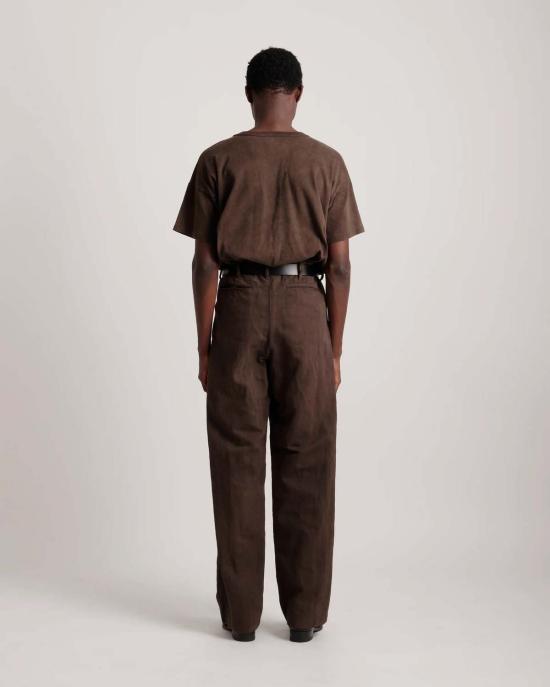 타이가 타카하시 스트레이트 팬츠 TTSS26221 BROWN - TAIGA TAKAHASHI