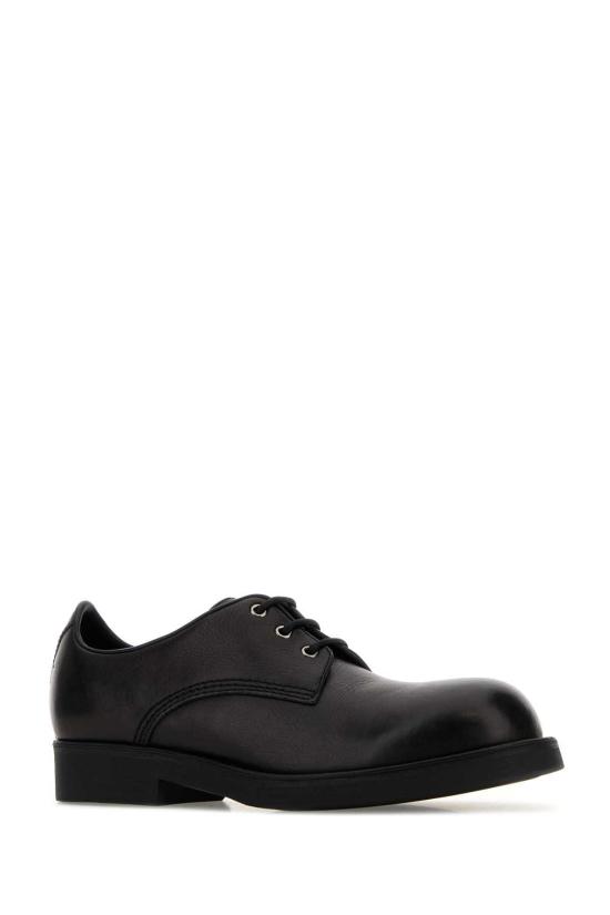  MM6 메종마르지엘라 슈즈 Mm6 메종 마르지엘라 가죽 레이스업  블랙 - MM6 MAISON MARGIELA