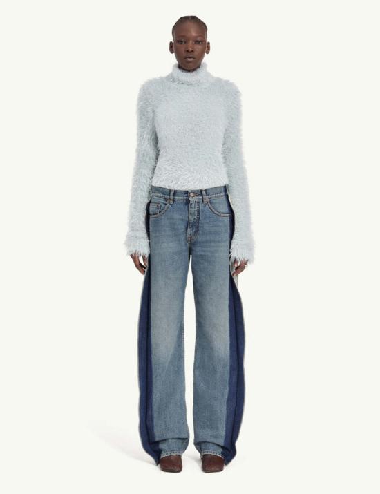  MM6 메종마르지엘라 데님 팬츠 Mm6 메종 마르지엘라 스트레이트 레그 진 - MM6 MAISON MARGIELA