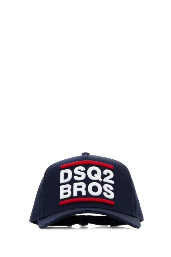  디스퀘어드2 볼캡 Dsquared2 코튼 베이스볼 캡 미드나잇 블루