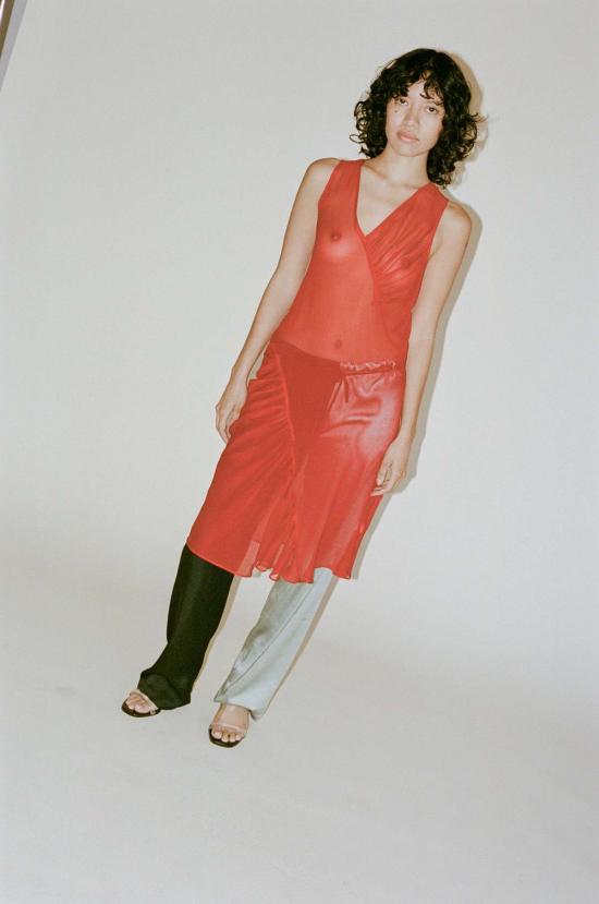  Sophia Fish 스트레이트 팬츠 소피아 피쉬 발렌타인  블랙/모스 - OTHER BRANDS