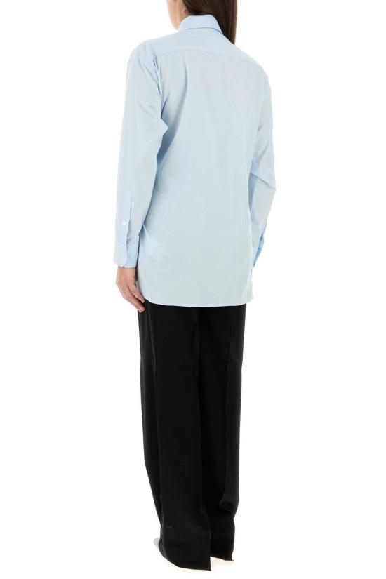 MM6 메종마르지엘라 셔츠 Mm6 메종 마르지엘라 포플린 셔츠 라이트 블루 - MM6 MAISON MARGIELA