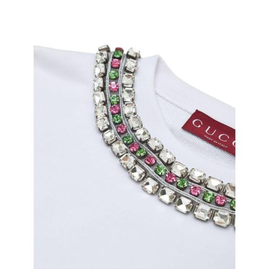  구찌 스웨터 코튼 스웨트셔츠 화이트 - GUCCI