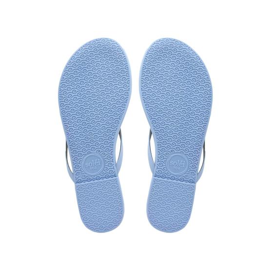  Solei Sea 샌들 솔레이 씨 인디 클래식 얇은 스트랩  메탈릭 블루 스카이 - OTHER BRANDS
