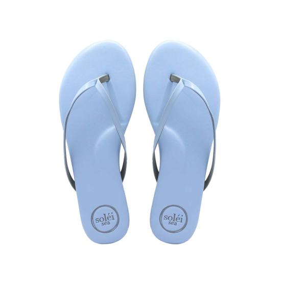  Solei Sea 샌들 솔레이 씨 인디 클래식 얇은 스트랩  메탈릭 블루 스카이 - OTHER BRANDS