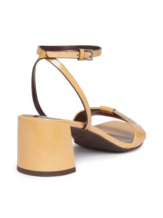  토리버치 샌들 지지 크링클 페이턴트 레더  칸투치/실버 - TORY BURCH