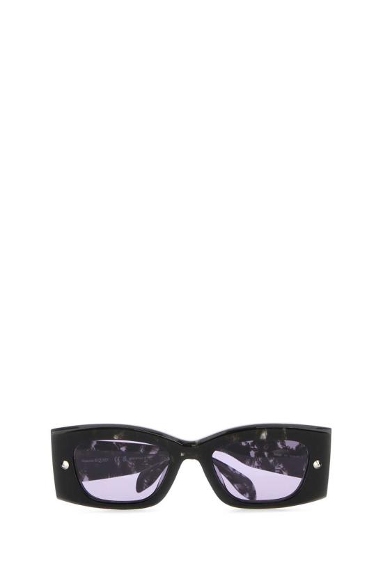  알렉산더 맥퀸 선글라스 멀티컬러 아세테이트 선글라스 하바나/하바나/바이올렛 - ALEXANDER MCQUEEN