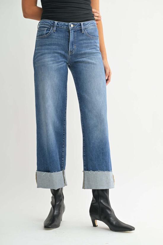  저스트 블랙 데님 스트레이트 팬츠 BP600J BLACK - JUST BLACK DENIM